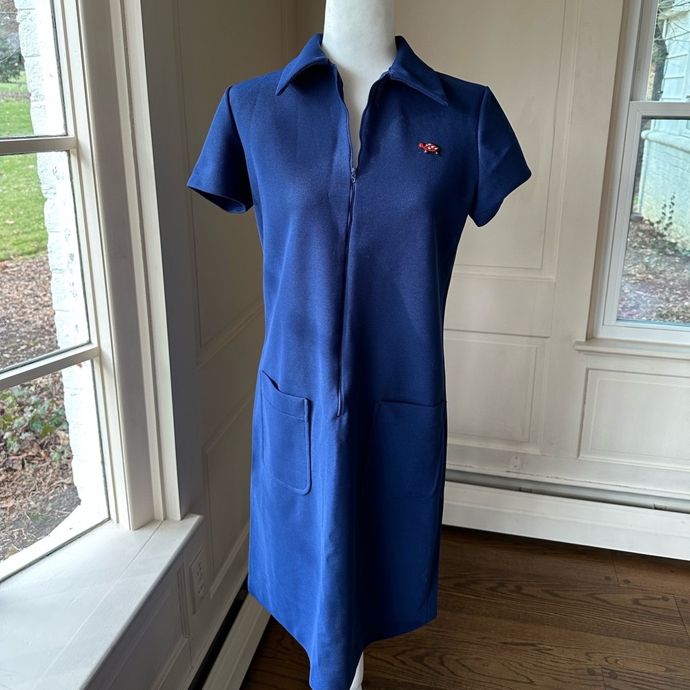 Vintage Russ Navy Blue Dress